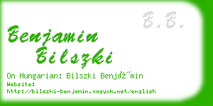 benjamin bilszki business card